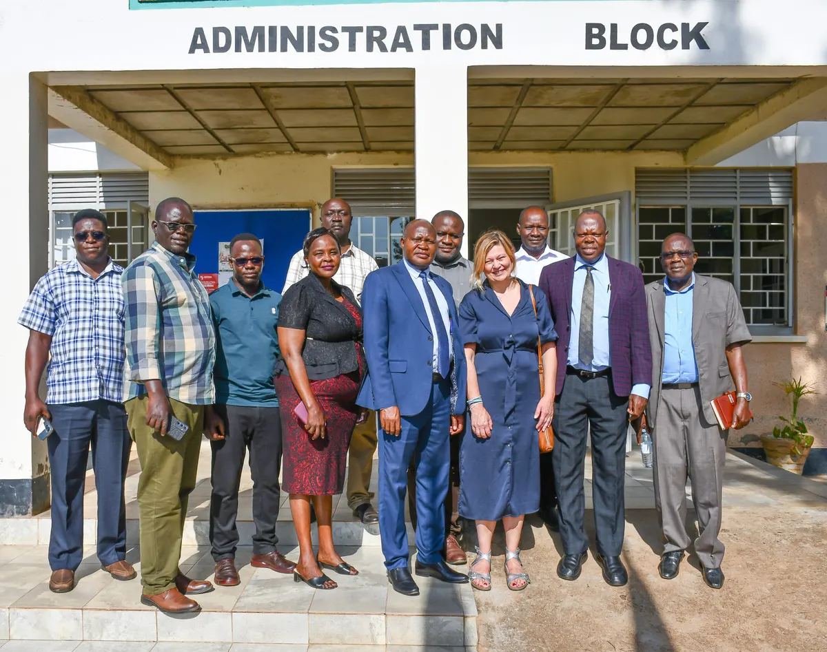 Gulu University staff and visitors