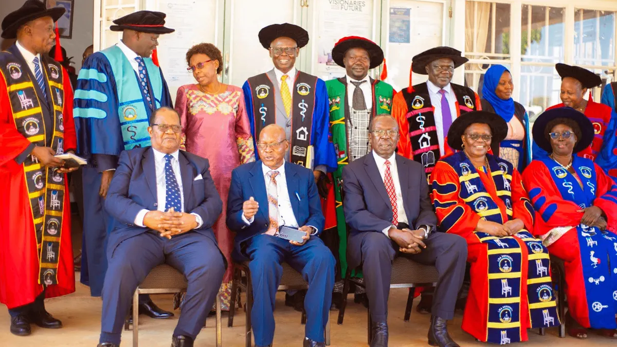 Lira University graduation officials