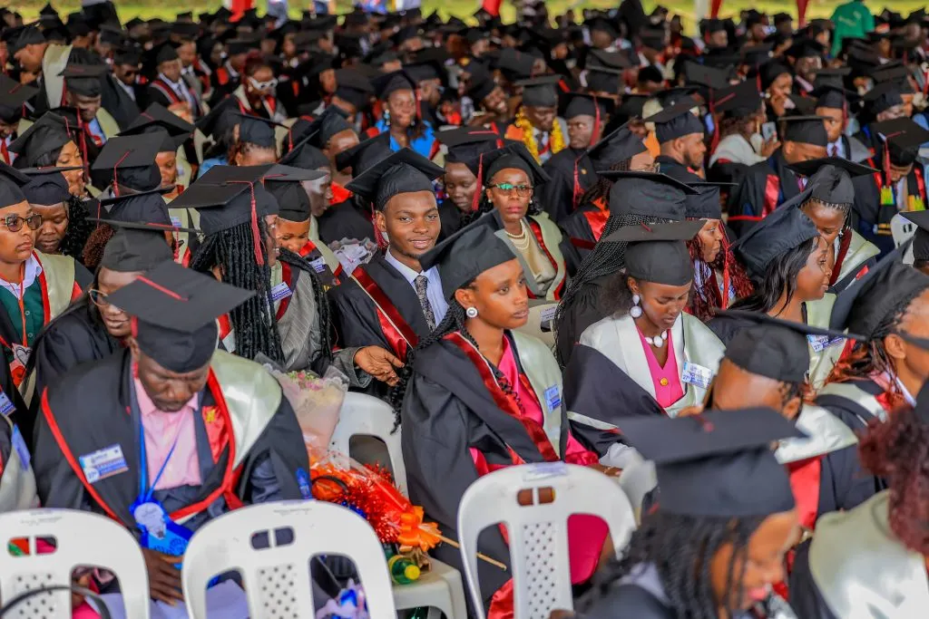 Ndejje University graduation crowd