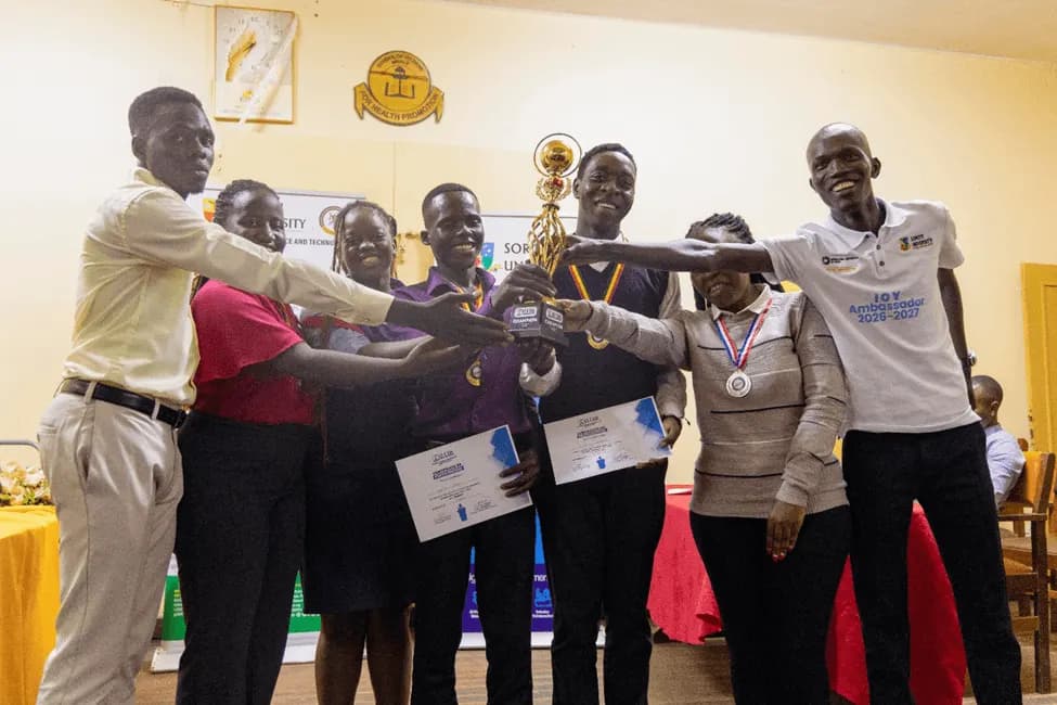 Soroti University students with awards