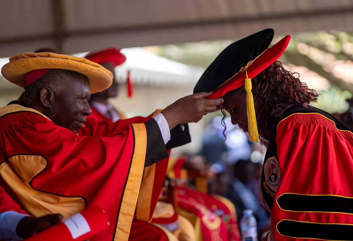 Degree conferral at Uganda Martyrs University