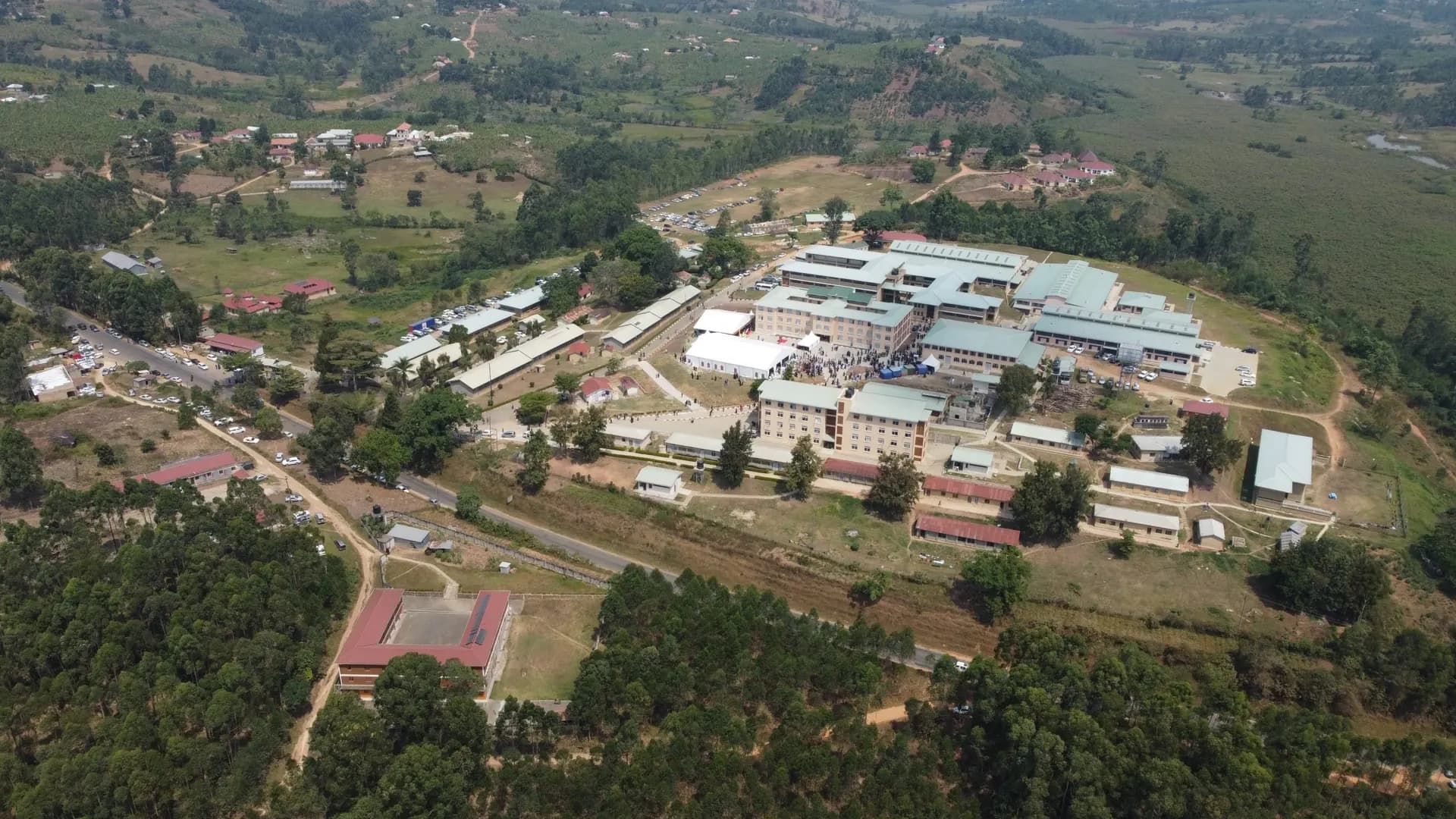 Aerial view of Uganda Technical College Bushenyi