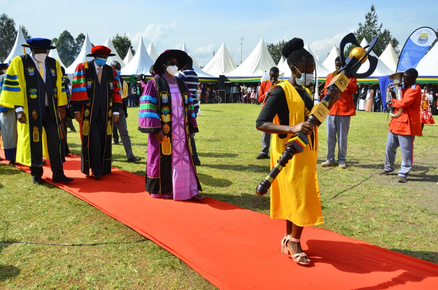Graduation ceremony on the Kabale University campus