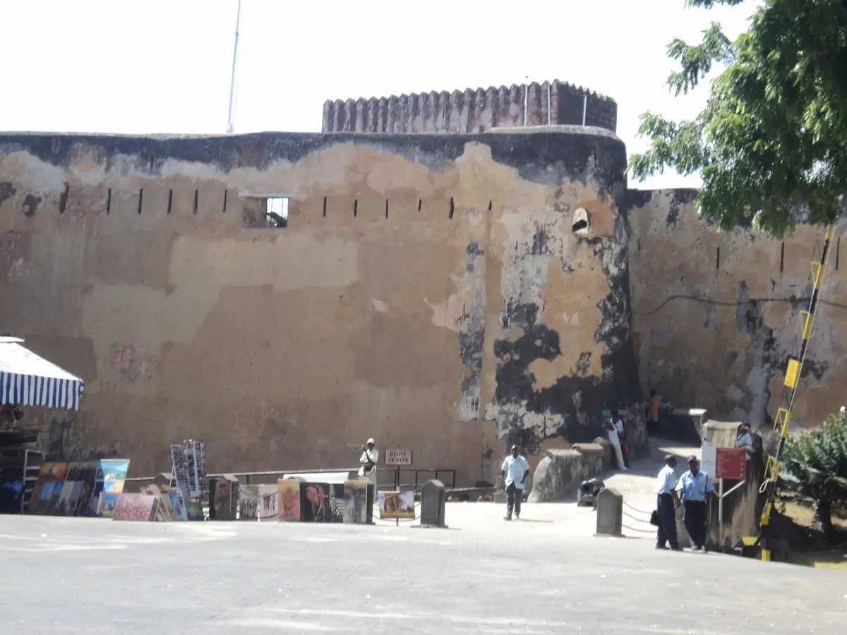 The outer walls of Fort Jesus