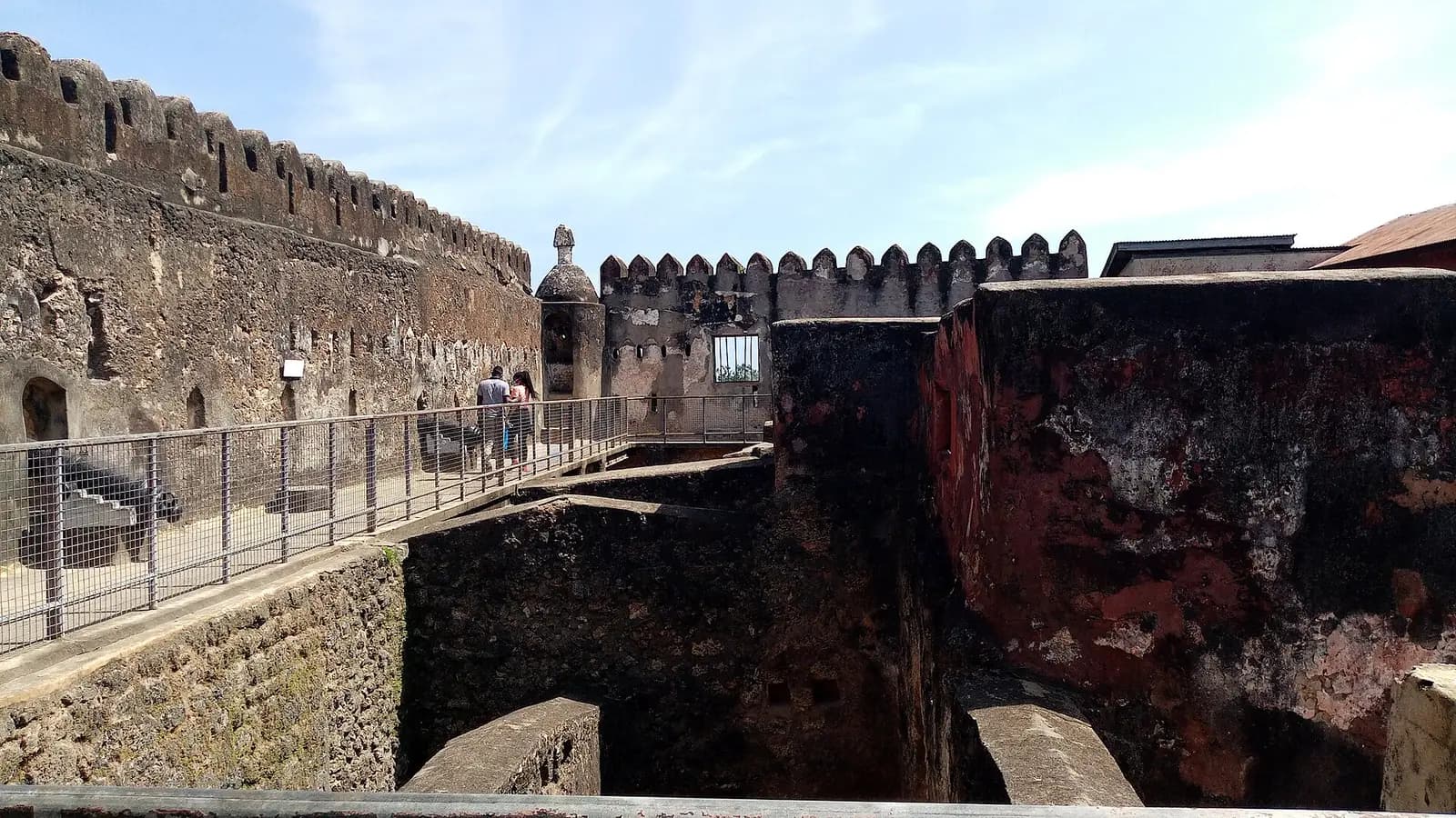 The ramparts inside Fort Jesus, Mombasa