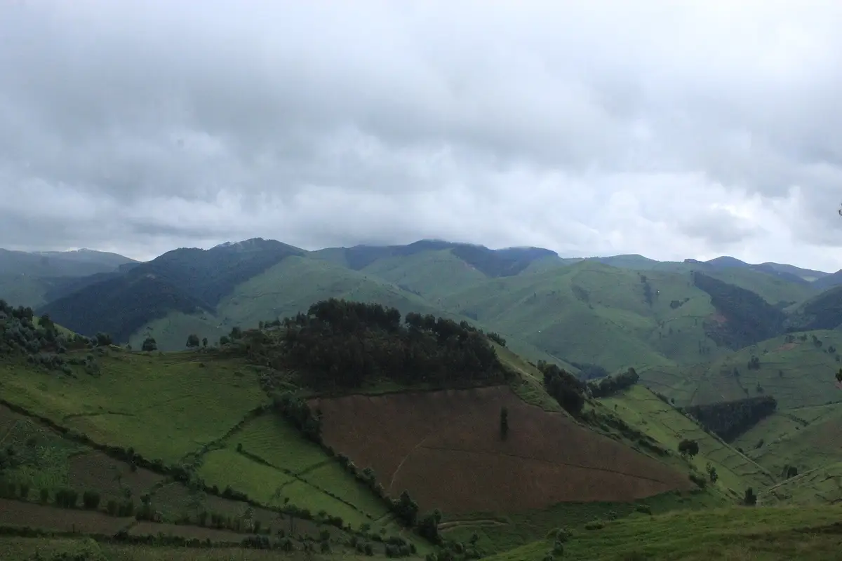 Cloud over the hills of Gishwati-Mukura in Rutsiro