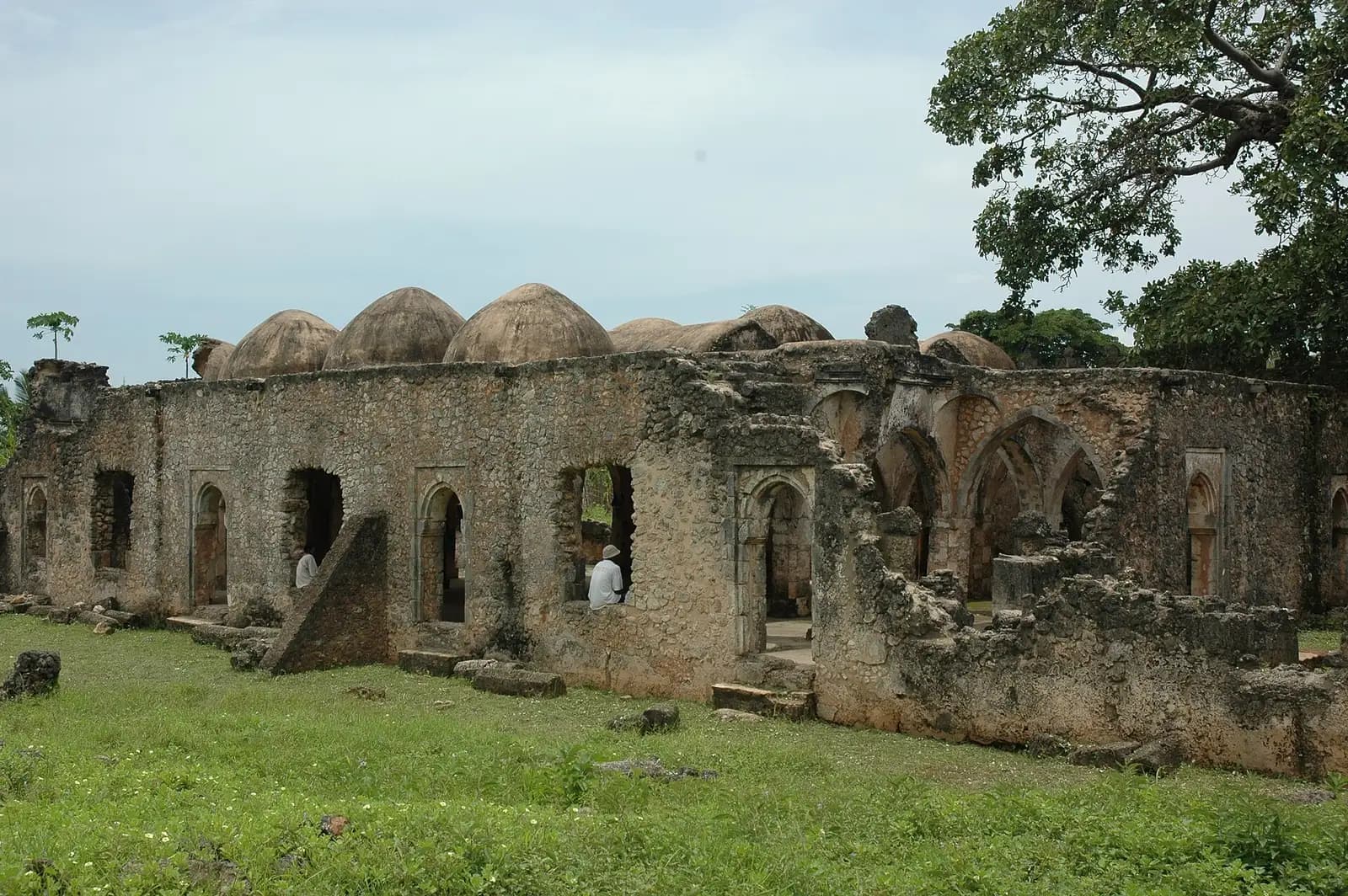 The domed Great Mosque of Kilwa Kisiwani