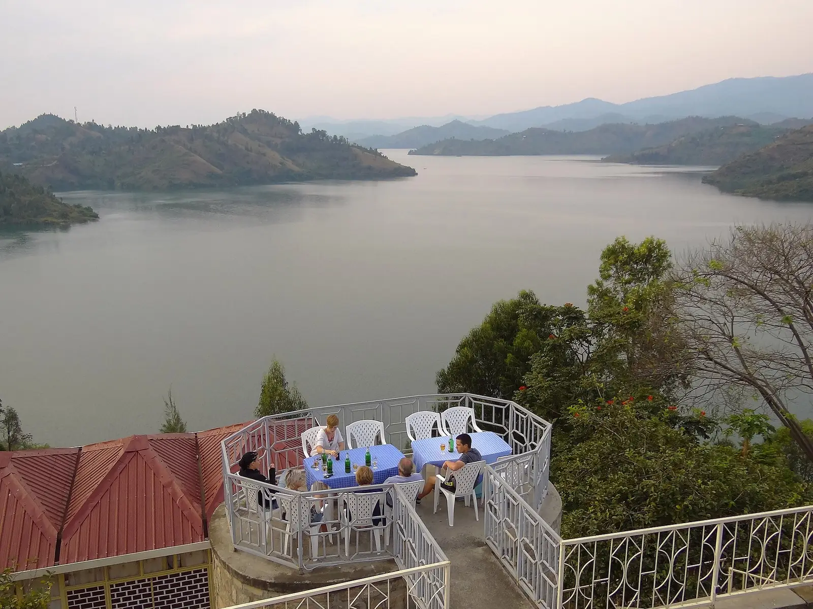 Green hills and bays of Lake Kivu seen from Karongi (Kibuye)
