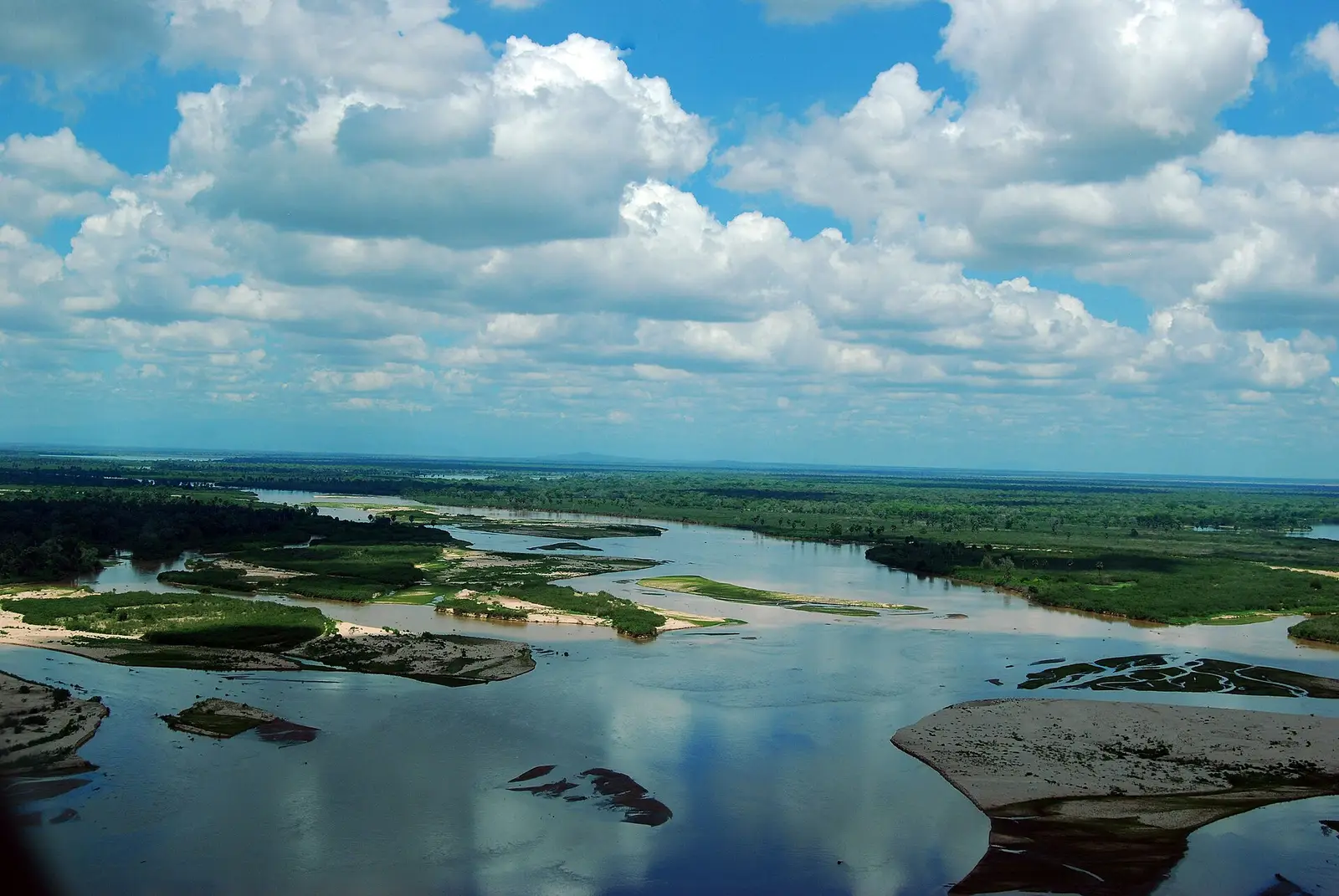 The braided channels of the Rufiji River in Nyerere National Park