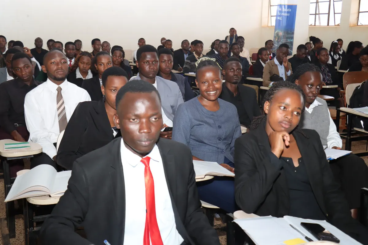 Kabale University students at an event
