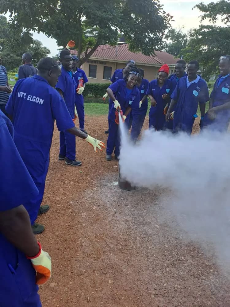 UTC Elgon students in a practical demonstration