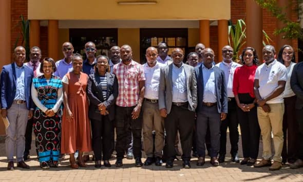 Participants at Makerere University's renewable energy curriculum validation workshop