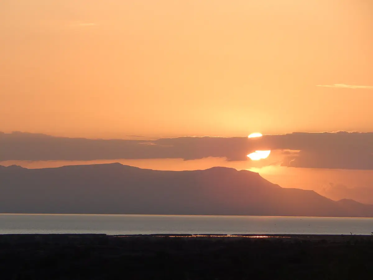 Sunset over Lake Turkana